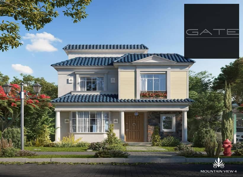 فيلا متشطبة بالكامل للبيع فوري  بسعر لقطة اقل من سعر السوق - في ماونتن فيو 4 بموقع مميز داخل الكمبوند - باطلالة مميزة على الاهرامات والمتحف المصري 0