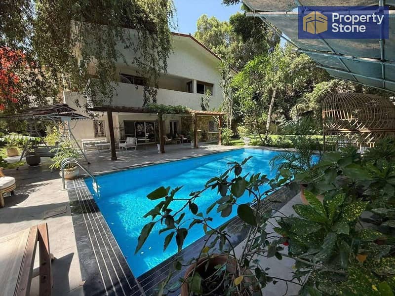 فيلا للايجار١٠٥٠متر تشطيب سوبر ديلوكس  بلوكيشن مميز بالمعادي سرايات 0