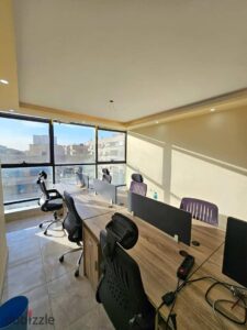 50,000 ج.م مكتب 150م للايجار للشركات مبني ريحانة بلازا زهراء المعادي