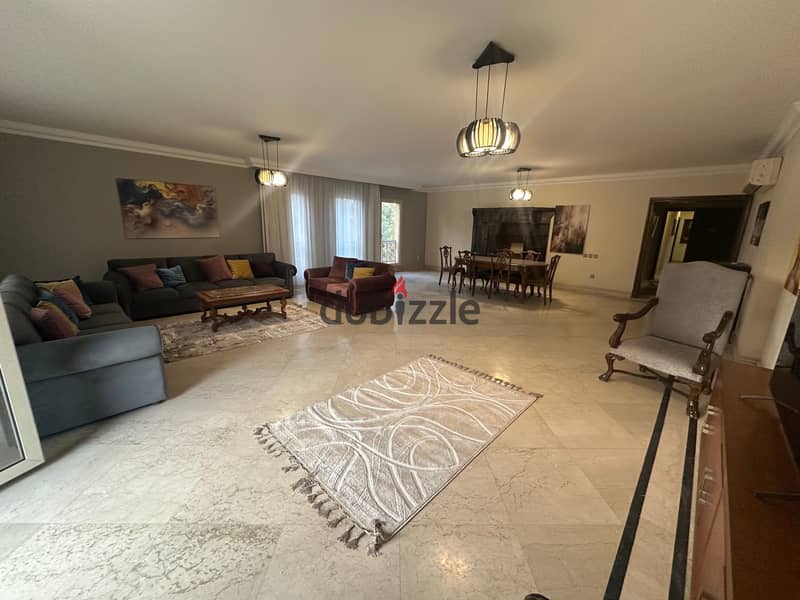 شقة مفروشة للايجار سرايات المعادى ٤ غرف مكيفة 0