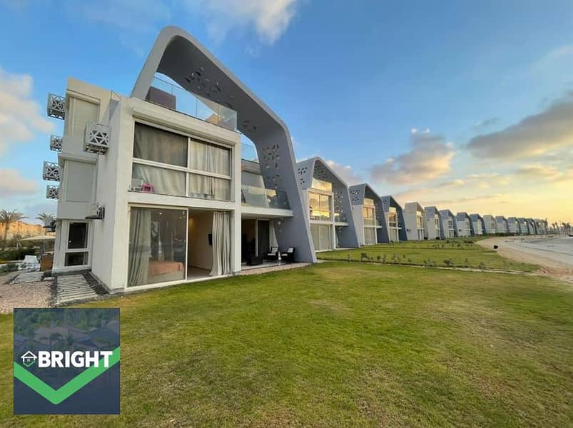 توين شاليه 129م+117م - 3غرف متشطب بالكامل - صف اول لاجون وبأقل سعر ممكن ف فوكا باي راس الحكمة فأنتهز الفرصة - fouka bay 0