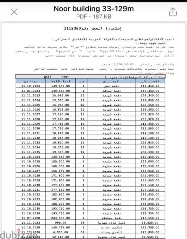 للبيع في مدينه نور طلعت مصطفي-عقد قديم واستلام خلال شهور 0