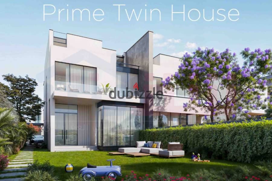 فيلا Twin House للبيع (المباني 402م + الأرض 245م) برج العرب الجديدة - كومباوند Malaaz (الحي الرابع المتميز) 0