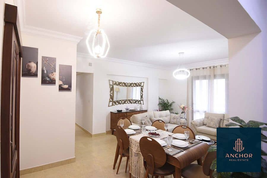 شقة للبيع استلام فوري كاملة المرافق فيو مفتوح علي مساحات خضراء في الفسطاط 0