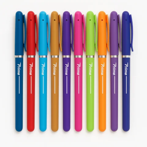 طقم أقلام متعددة الألوان من بريما – 10 أقلام كتابة ناعمة