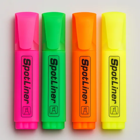 أقلام تحديد للمكتب ولوازم المدرسة – طقم 4 قطع