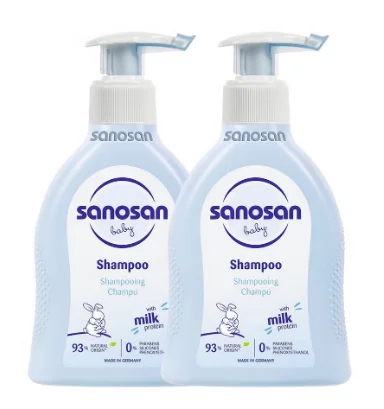 سانوسان شامبو للأطفال – عبوتان × 200 مل لعناية لطيفة يومية