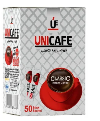 يوني كافيه قهوة سريعة التحضير كلاسيك – 50 كيس × 2 جرام بطعم متوازن