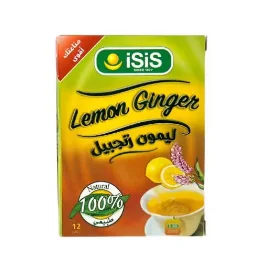 إيزيس زنجبيل مع الليمون 12 كيس شاي – مذاق منعش وفوائد طبيعية