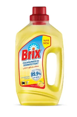 بريكس منظف ومطهر منزلي أصفر 730 مل – تنظيف فعّال وحماية تدوم
