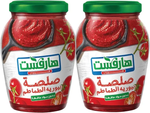 هارفست صلصة طماطم صفيح 375 جرام | صلصة طماطم مركزة للطبخ