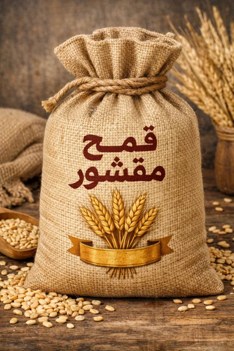 الضحي قمح مبشور 500 جرام | قمح مصري مطحون خشن للاستخدامات التقليدية