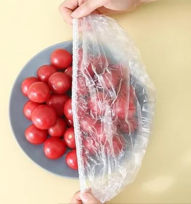 أغطية حفظ الطعام والتغليف متعددة المقاسات – تُستخدم كبونيه للشعر – 100 قطعة