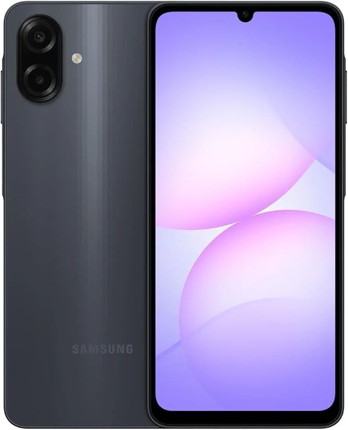 موبايل سامسونج Galaxy A07 بشريحتين اتصال وذاكرة 4GB RAM وسعة 128GB وشاشة 6.7 بوصة – لون أسود (إصدار محلي)