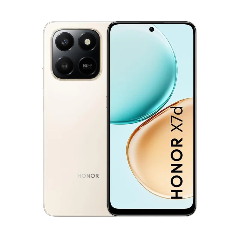 Honor X7d إصدار الشرق الأوسط – شريحتي اتصال 5G – 256GB مع 8GB RAM – لون ذهب صحراوي