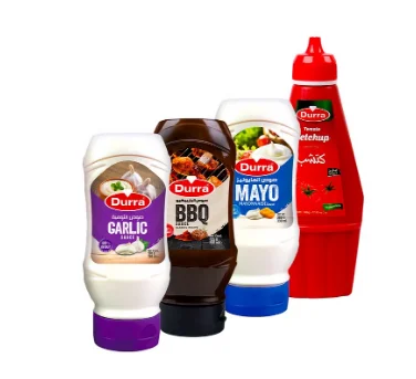 تشكيلة صوصات الدرة المتنوعة – كاتشب ومايونيز وباربيكيو وثومية