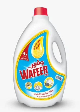 وفير سائل تنظيف الأطباق برائحة الليمون الأخضر – عبوة اقتصادية 4 كيلوجرام