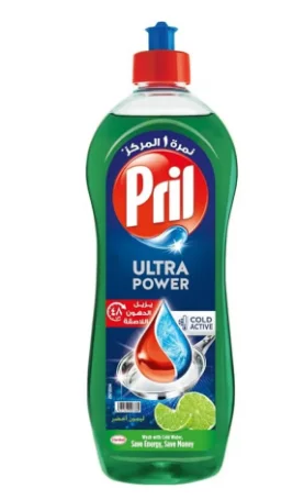 بريل صابون سائل لغسل الأطباق بالليمون الأخضر 1 لتر – قوة تنظيف فعّالة