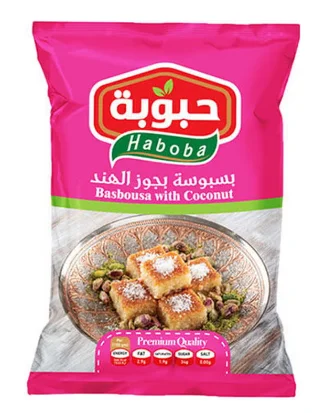 حبوبة بسبوسة جوز الهند 380 جرام – مذاق شرقي أصيل وسهلة التحضير