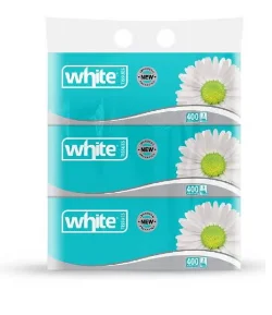 وايت مناديل للوجه أبيض 200 منديل – عبوة 3 قطع بنعومة يومية