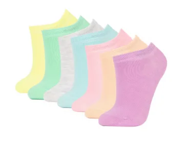 ديفاكتو شرابات قصيرة بناتي قطن – عبوة 7 قطع مريحة للاستخدام اليومي