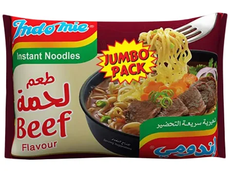 اندومي شعرية بنكهة اللحمة جامبو 110 جرام | نودلز سريعة التحضير