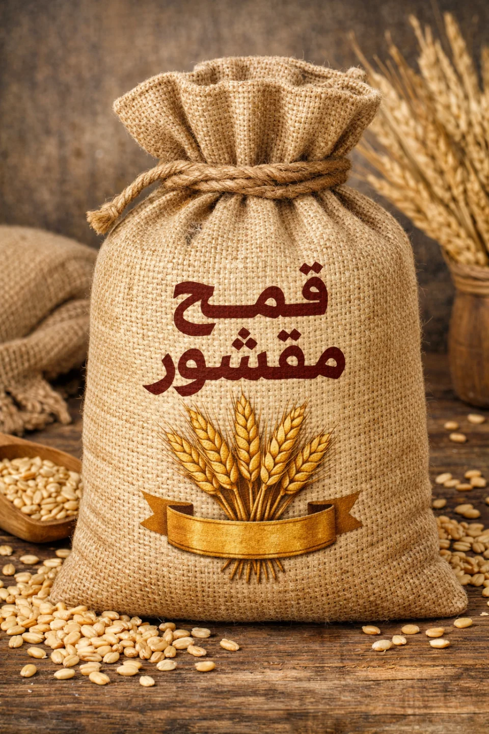 الضحي قمح مبشور 500 جرام | قمح مصري مطحون خشن للاستخدامات التقليدية