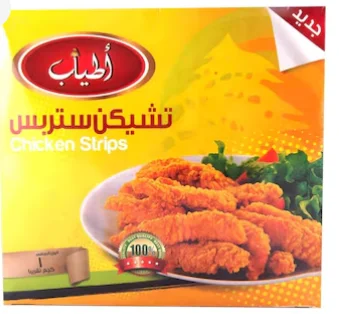 أطياب ستريبس دجاج 1 كيلو – شرائح دجاج مقرمشة وسهلة التحضير